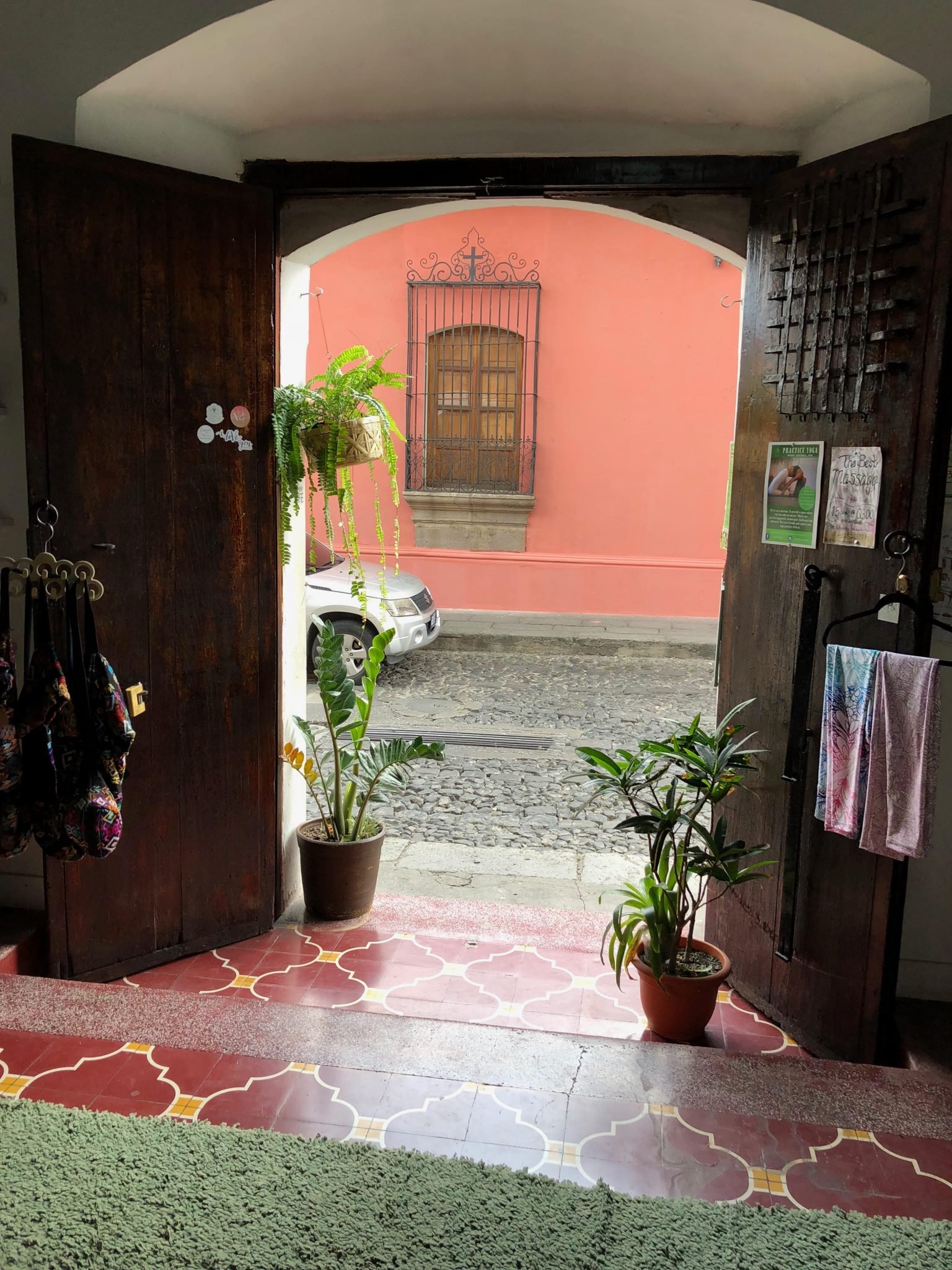 Entrance door at Shakti Shala