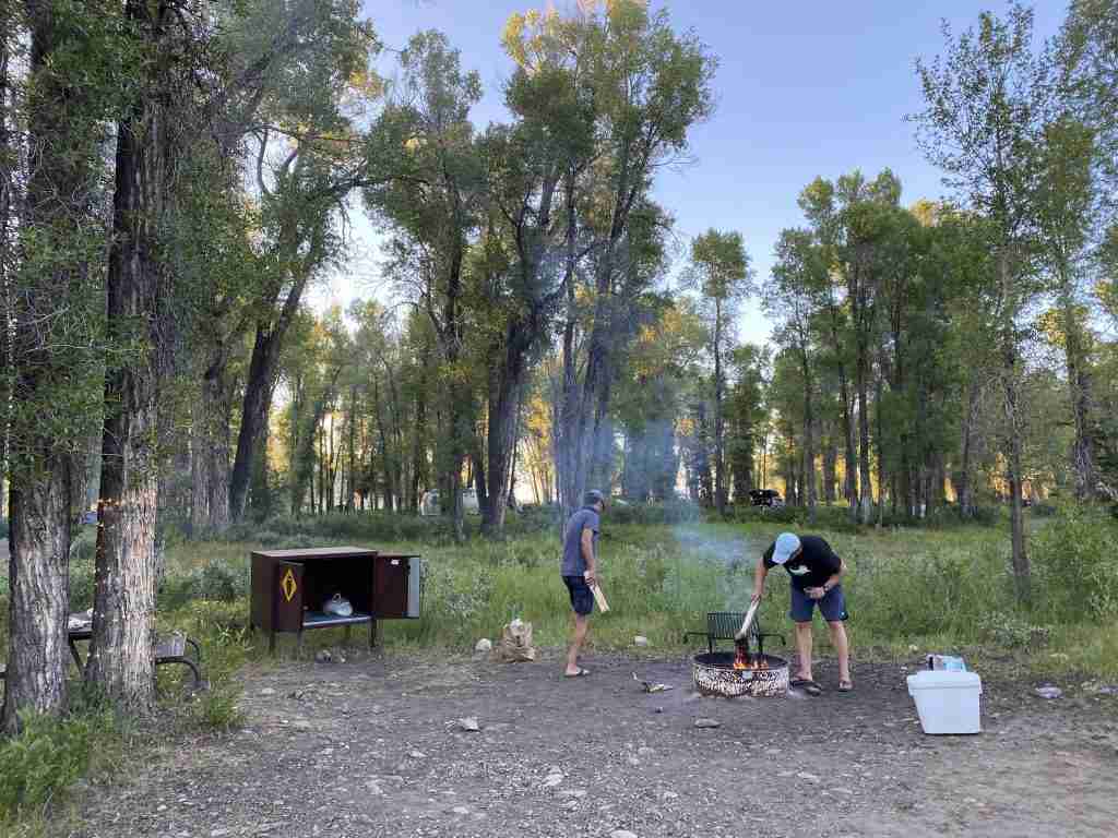 camping at grand teton