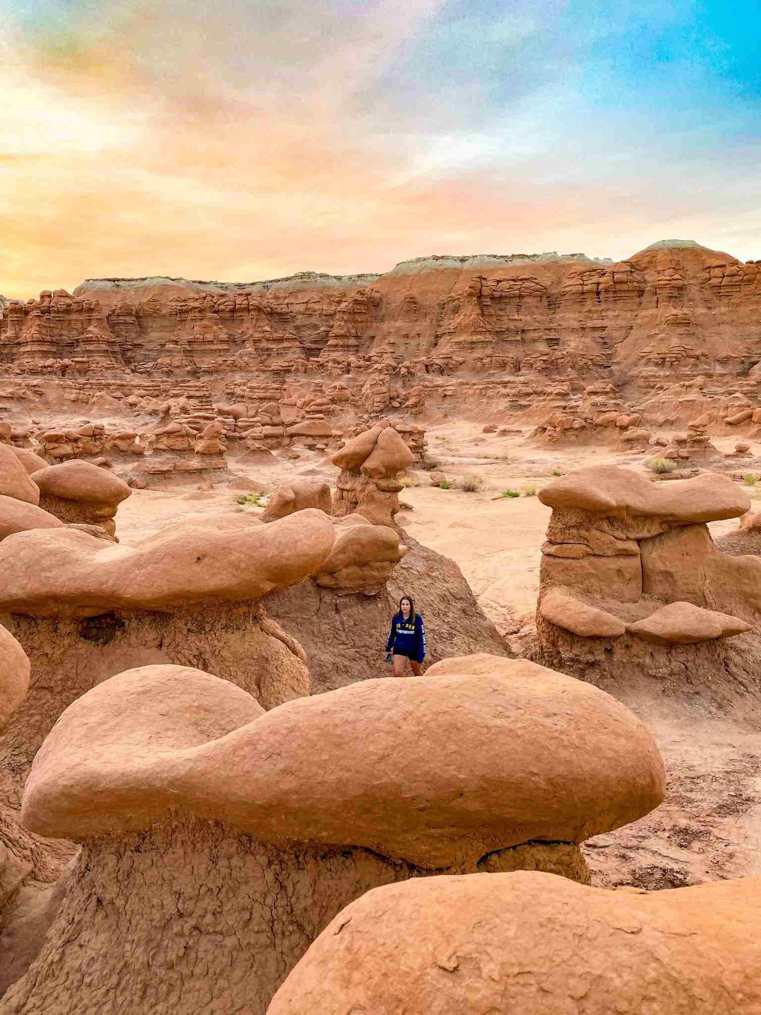 Rock formations at Goblin Valley